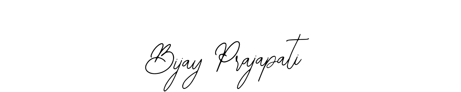 The best way (Bearetta-2O07w) to make a short signature is to pick only two or three words in your name. The name Bijay Prajapati include a total of six letters. For converting this name. Bijay Prajapati signature style 12 images and pictures png