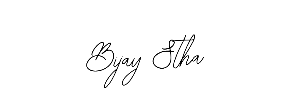 Bijay Stha stylish signature style. Best Handwritten Sign (Bearetta-2O07w) for my name. Handwritten Signature Collection Ideas for my name Bijay Stha. Bijay Stha signature style 12 images and pictures png