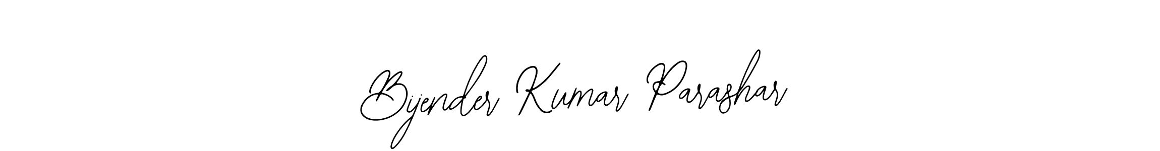 This is the best signature style for the Bijender Kumar Parashar name. Also you like these signature font (Bearetta-2O07w). Mix name signature. Bijender Kumar Parashar signature style 12 images and pictures png