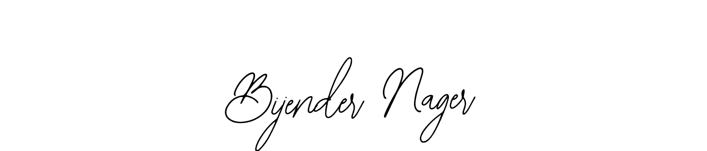 Bearetta-2O07w is a professional signature style that is perfect for those who want to add a touch of class to their signature. It is also a great choice for those who want to make their signature more unique. Get Bijender Nager name to fancy signature for free. Bijender Nager signature style 12 images and pictures png