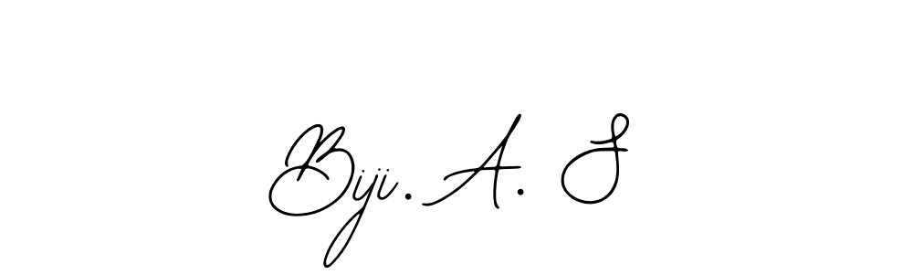 Check out images of Autograph of Biji. A. S name. Actor Biji. A. S Signature Style. Bearetta-2O07w is a professional sign style online. Biji. A. S signature style 12 images and pictures png
