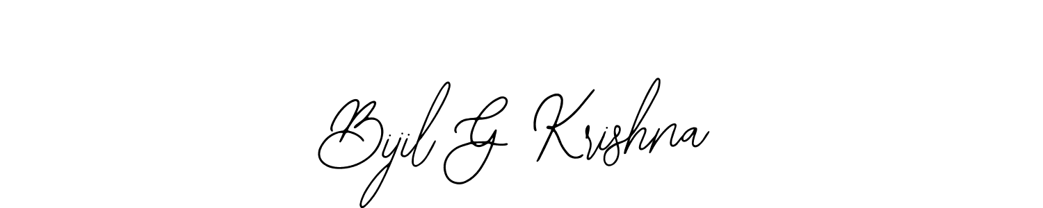 How to Draw Bijil G Krishna signature style? Bearetta-2O07w is a latest design signature styles for name Bijil G Krishna. Bijil G Krishna signature style 12 images and pictures png