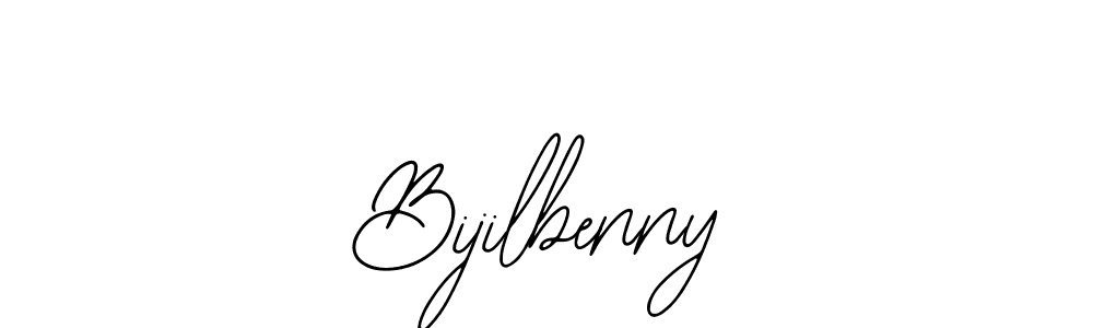 The best way (Bearetta-2O07w) to make a short signature is to pick only two or three words in your name. The name Bijilbenny include a total of six letters. For converting this name. Bijilbenny signature style 12 images and pictures png