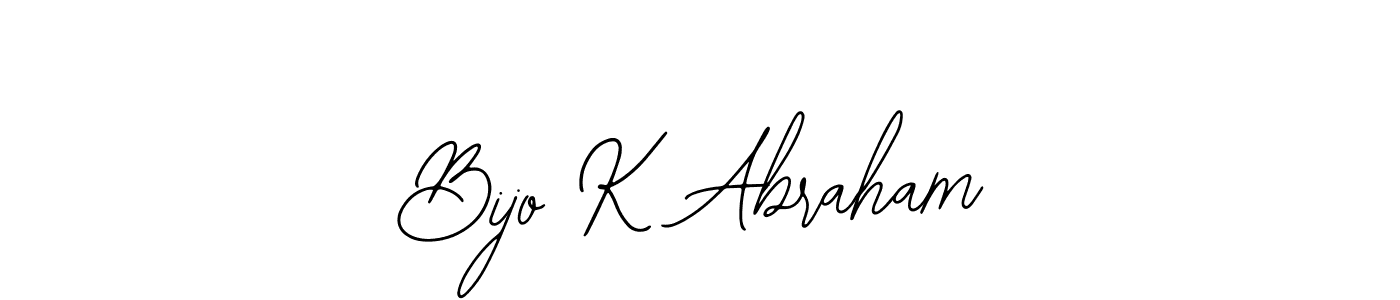 Use a signature maker to create a handwritten signature online. With this signature software, you can design (Bearetta-2O07w) your own signature for name Bijo K Abraham. Bijo K Abraham signature style 12 images and pictures png