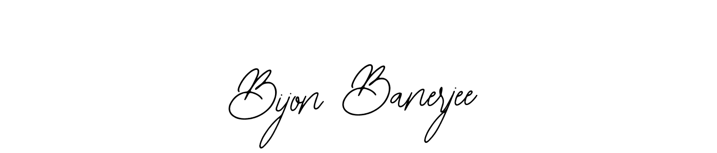 Design your own signature with our free online signature maker. With this signature software, you can create a handwritten (Bearetta-2O07w) signature for name Bijon Banerjee. Bijon Banerjee signature style 12 images and pictures png