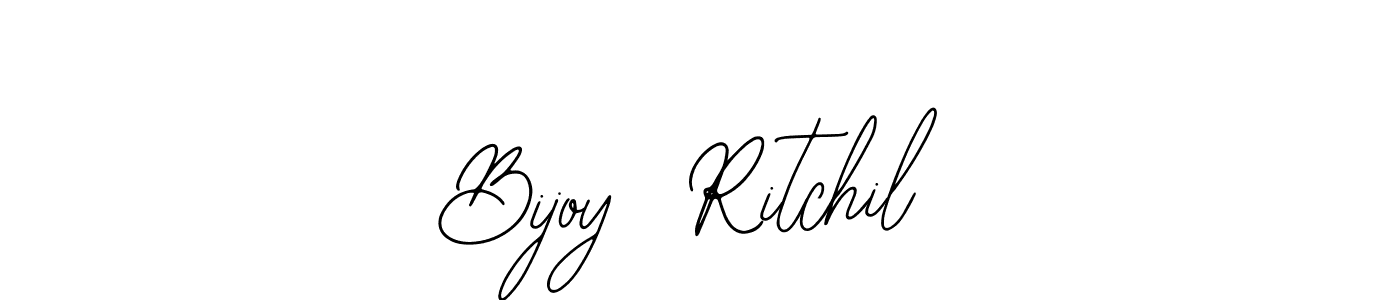 Similarly Bearetta-2O07w is the best handwritten signature design. Signature creator online .You can use it as an online autograph creator for name Bijoy  Ritchil. Bijoy  Ritchil signature style 12 images and pictures png