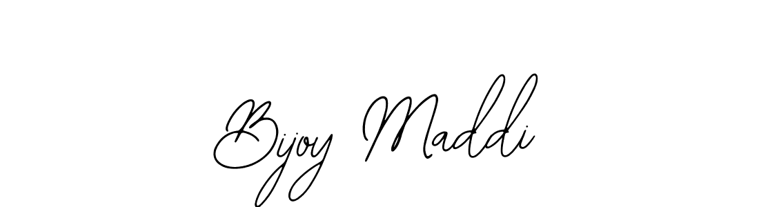 Use a signature maker to create a handwritten signature online. With this signature software, you can design (Bearetta-2O07w) your own signature for name Bijoy Maddi. Bijoy Maddi signature style 12 images and pictures png