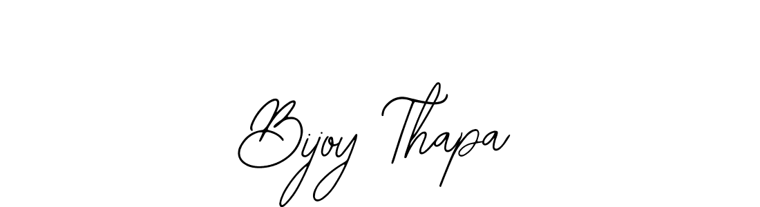 Bijoy Thapa stylish signature style. Best Handwritten Sign (Bearetta-2O07w) for my name. Handwritten Signature Collection Ideas for my name Bijoy Thapa. Bijoy Thapa signature style 12 images and pictures png