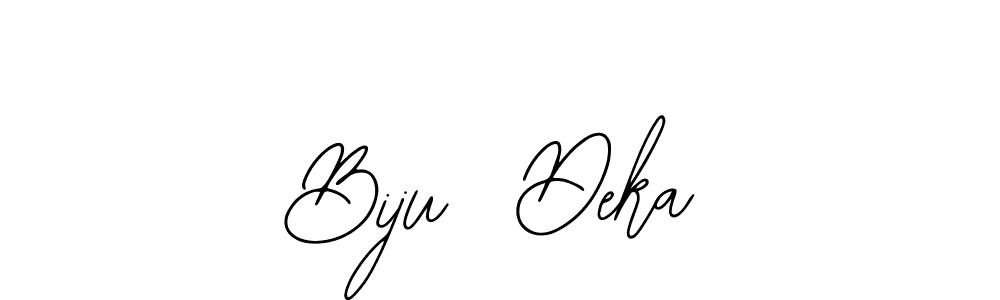 Also You can easily find your signature by using the search form. We will create Biju  Deka name handwritten signature images for you free of cost using Bearetta-2O07w sign style. Biju  Deka signature style 12 images and pictures png