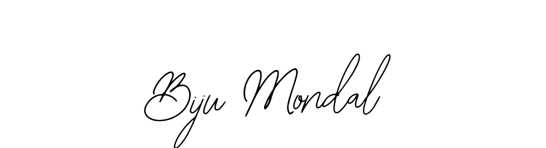 How to make Biju Mondal name signature. Use Bearetta-2O07w style for creating short signs online. This is the latest handwritten sign. Biju Mondal signature style 12 images and pictures png