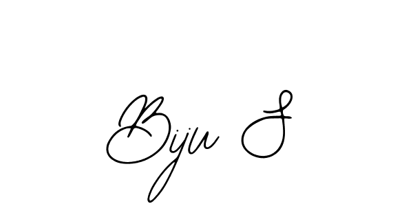 if you are searching for the best signature style for your name Biju S. so please give up your signature search. here we have designed multiple signature styles  using Bearetta-2O07w. Biju S signature style 12 images and pictures png