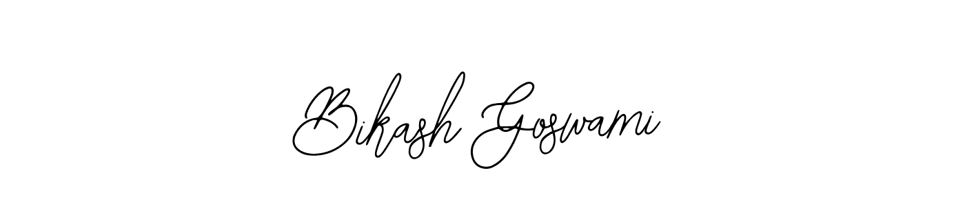 Design your own signature with our free online signature maker. With this signature software, you can create a handwritten (Bearetta-2O07w) signature for name Bikash Goswami. Bikash Goswami signature style 12 images and pictures png