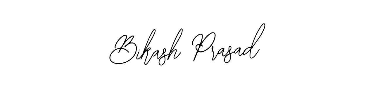 How to make Bikash Prasad name signature. Use Bearetta-2O07w style for creating short signs online. This is the latest handwritten sign. Bikash Prasad signature style 12 images and pictures png