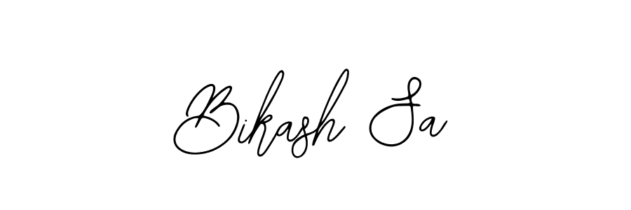 The best way (Bearetta-2O07w) to make a short signature is to pick only two or three words in your name. The name Bikash Sa include a total of six letters. For converting this name. Bikash Sa signature style 12 images and pictures png