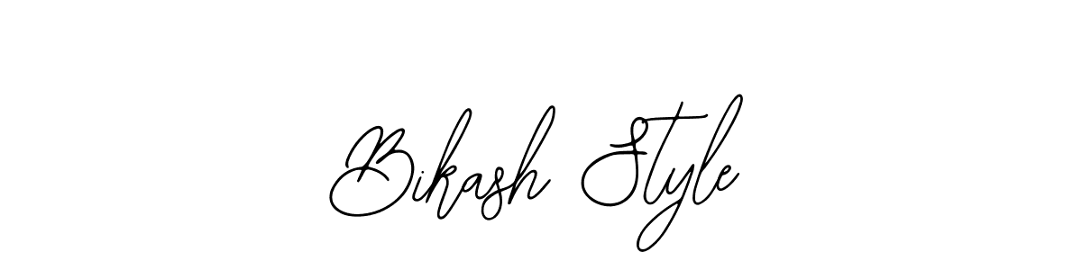 Use a signature maker to create a handwritten signature online. With this signature software, you can design (Bearetta-2O07w) your own signature for name Bikash Style. Bikash Style signature style 12 images and pictures png
