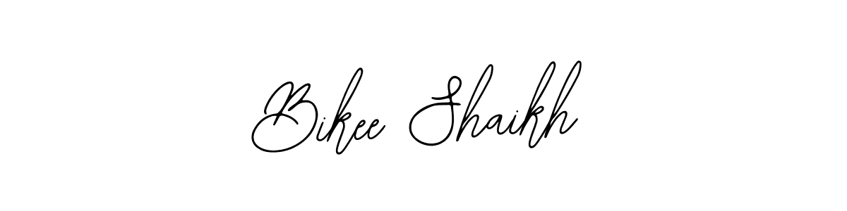 if you are searching for the best signature style for your name Bikee Shaikh. so please give up your signature search. here we have designed multiple signature styles  using Bearetta-2O07w. Bikee Shaikh signature style 12 images and pictures png