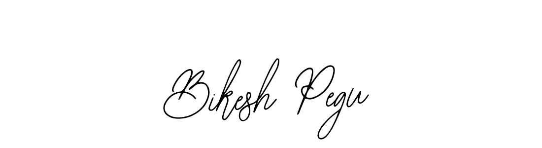 How to make Bikesh Pegu signature? Bearetta-2O07w is a professional autograph style. Create handwritten signature for Bikesh Pegu name. Bikesh Pegu signature style 12 images and pictures png