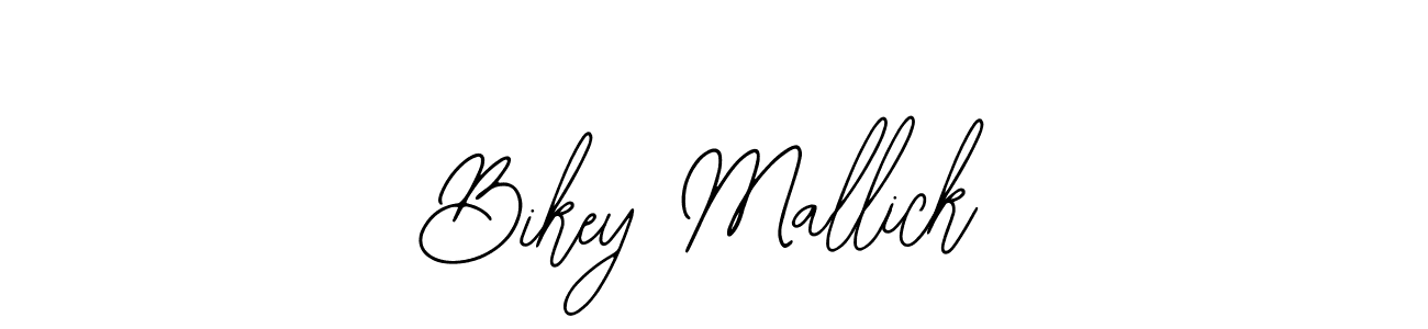 How to make Bikey Mallick name signature. Use Bearetta-2O07w style for creating short signs online. This is the latest handwritten sign. Bikey Mallick signature style 12 images and pictures png