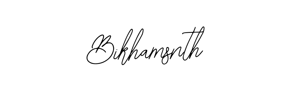 You should practise on your own different ways (Bearetta-2O07w) to write your name (Bikhamsnth) in signature. don't let someone else do it for you. Bikhamsnth signature style 12 images and pictures png