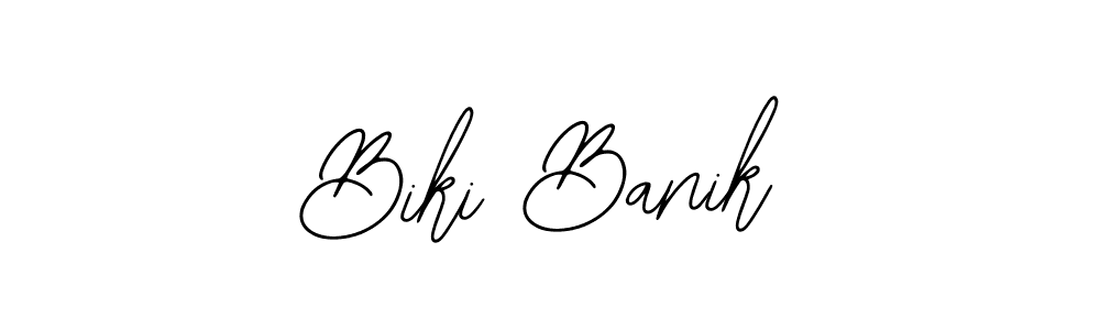 Create a beautiful signature design for name Biki Banik. With this signature (Bearetta-2O07w) fonts, you can make a handwritten signature for free. Biki Banik signature style 12 images and pictures png