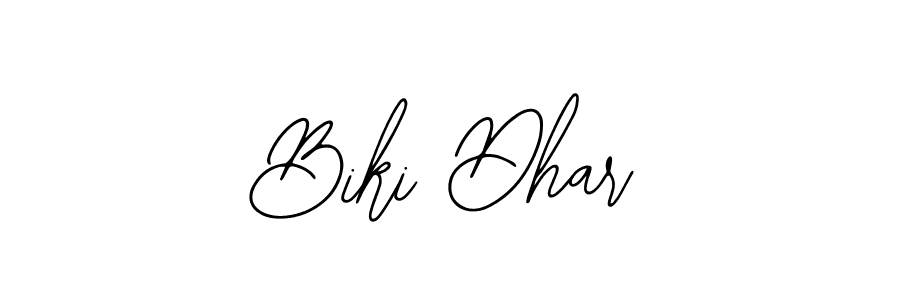 You should practise on your own different ways (Bearetta-2O07w) to write your name (Biki Dhar) in signature. don't let someone else do it for you. Biki Dhar signature style 12 images and pictures png