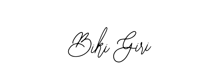 if you are searching for the best signature style for your name Biki Giri. so please give up your signature search. here we have designed multiple signature styles  using Bearetta-2O07w. Biki Giri signature style 12 images and pictures png