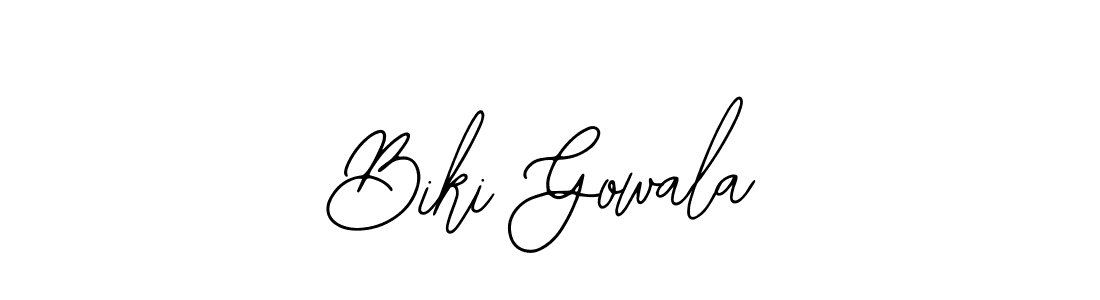 Make a beautiful signature design for name Biki Gowala. With this signature (Bearetta-2O07w) style, you can create a handwritten signature for free. Biki Gowala signature style 12 images and pictures png