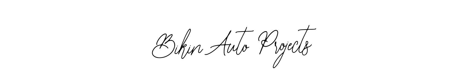 How to make Bikin Auto Projects name signature. Use Bearetta-2O07w style for creating short signs online. This is the latest handwritten sign. Bikin Auto Projects signature style 12 images and pictures png