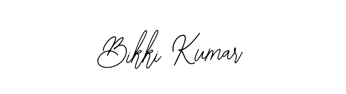 Use a signature maker to create a handwritten signature online. With this signature software, you can design (Bearetta-2O07w) your own signature for name Bikki Kumar. Bikki Kumar signature style 12 images and pictures png