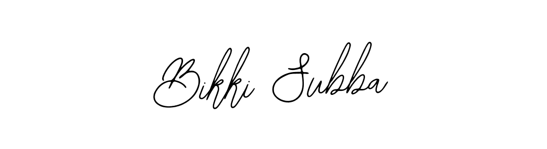Make a beautiful signature design for name Bikki Subba. With this signature (Bearetta-2O07w) style, you can create a handwritten signature for free. Bikki Subba signature style 12 images and pictures png