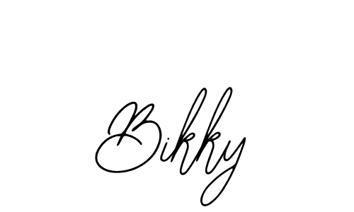 You should practise on your own different ways (Bearetta-2O07w) to write your name (Bikky) in signature. don't let someone else do it for you. Bikky signature style 12 images and pictures png