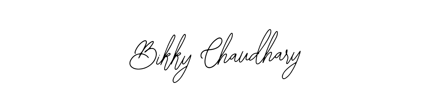 Also we have Bikky Chaudhary name is the best signature style. Create professional handwritten signature collection using Bearetta-2O07w autograph style. Bikky Chaudhary signature style 12 images and pictures png