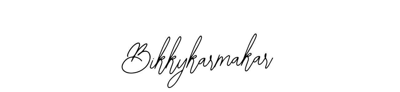 if you are searching for the best signature style for your name Bikkykarmakar. so please give up your signature search. here we have designed multiple signature styles  using Bearetta-2O07w. Bikkykarmakar signature style 12 images and pictures png