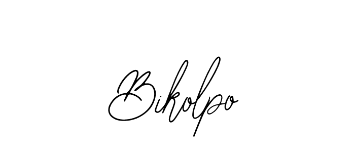 How to Draw Bikolpo signature style? Bearetta-2O07w is a latest design signature styles for name Bikolpo. Bikolpo signature style 12 images and pictures png