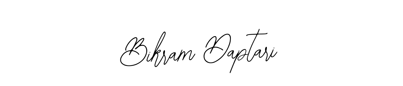 Bearetta-2O07w is a professional signature style that is perfect for those who want to add a touch of class to their signature. It is also a great choice for those who want to make their signature more unique. Get Bikram Daptari name to fancy signature for free. Bikram Daptari signature style 12 images and pictures png