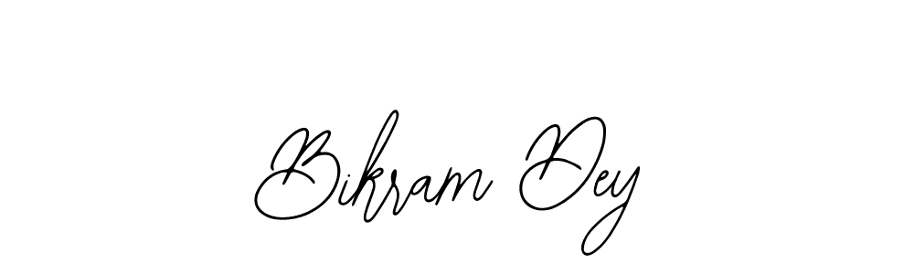 Design your own signature with our free online signature maker. With this signature software, you can create a handwritten (Bearetta-2O07w) signature for name Bikram Dey. Bikram Dey signature style 12 images and pictures png