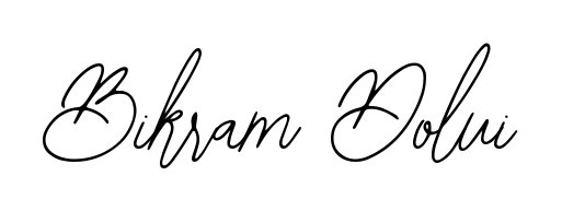 Quickly download Bikram Dolui name signature in high-resolution PNG using Bearetta-2O07w style. Ready to insert into PDFs and online applications. Bikram Dolui signature style 12 images and pictures png
