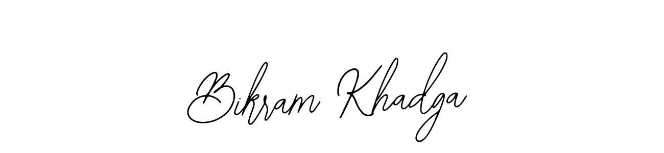 Design your own signature with our free online signature maker. With this signature software, you can create a handwritten (Bearetta-2O07w) signature for name Bikram Khadga. Bikram Khadga signature style 12 images and pictures png