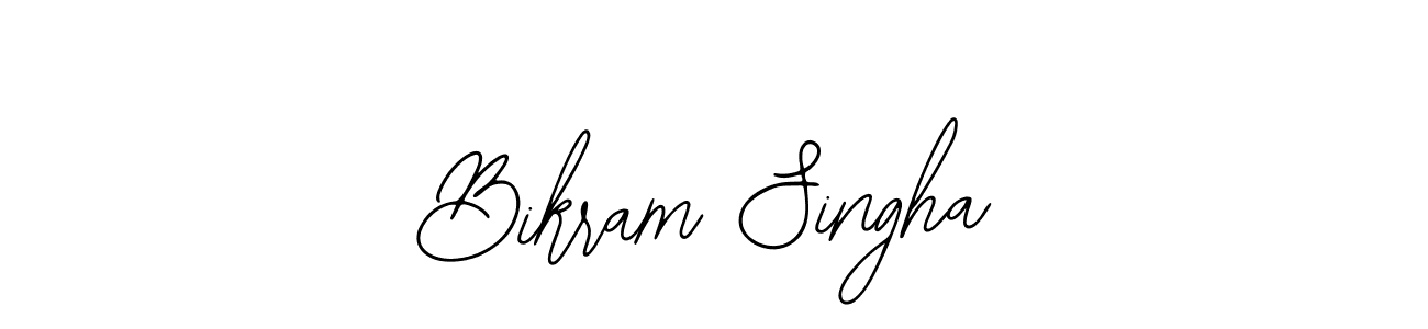 You should practise on your own different ways (Bearetta-2O07w) to write your name (Bikram Singha) in signature. don't let someone else do it for you. Bikram Singha signature style 12 images and pictures png