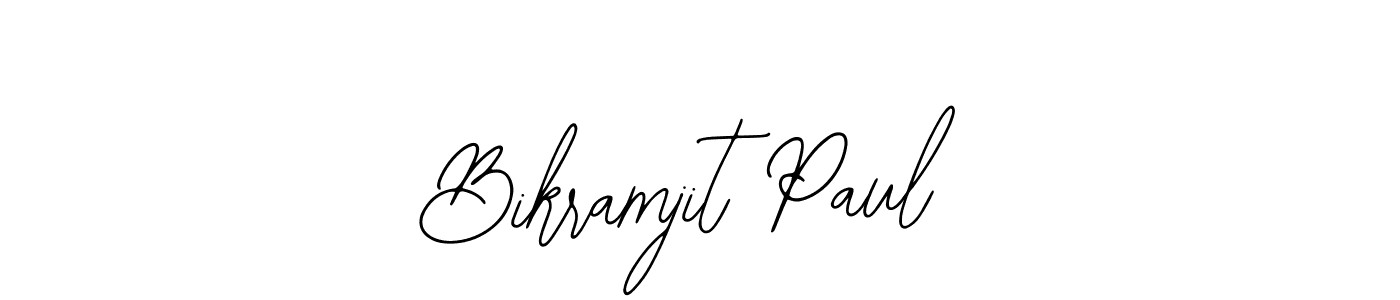 Bearetta-2O07w is a professional signature style that is perfect for those who want to add a touch of class to their signature. It is also a great choice for those who want to make their signature more unique. Get Bikramjit Paul name to fancy signature for free. Bikramjit Paul signature style 12 images and pictures png