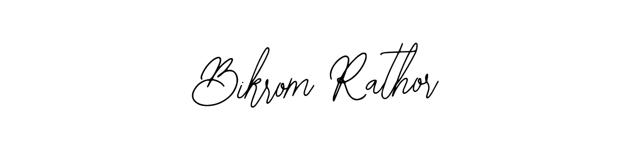 How to make Bikrom Rathor name signature. Use Bearetta-2O07w style for creating short signs online. This is the latest handwritten sign. Bikrom Rathor signature style 12 images and pictures png