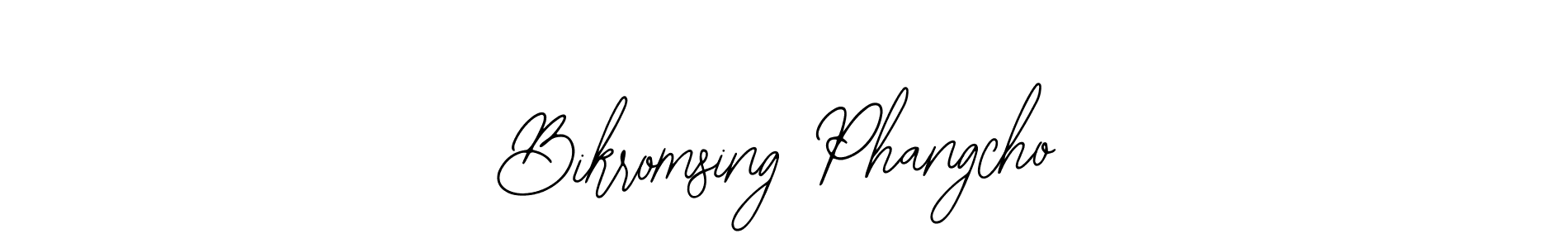 Make a beautiful signature design for name Bikromsing Phangcho. Use this online signature maker to create a handwritten signature for free. Bikromsing Phangcho signature style 12 images and pictures png