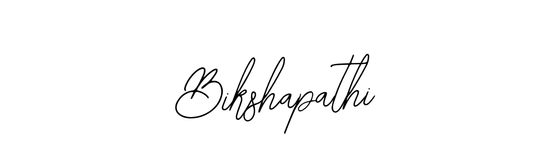 Design your own signature with our free online signature maker. With this signature software, you can create a handwritten (Bearetta-2O07w) signature for name Bikshapathi. Bikshapathi signature style 12 images and pictures png