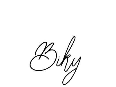 Design your own signature with our free online signature maker. With this signature software, you can create a handwritten (Bearetta-2O07w) signature for name Biky. Biky signature style 12 images and pictures png