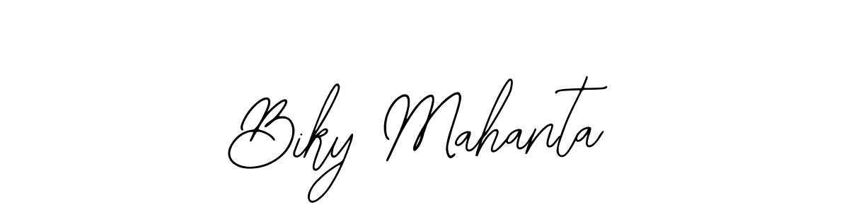if you are searching for the best signature style for your name Biky Mahanta. so please give up your signature search. here we have designed multiple signature styles  using Bearetta-2O07w. Biky Mahanta signature style 12 images and pictures png