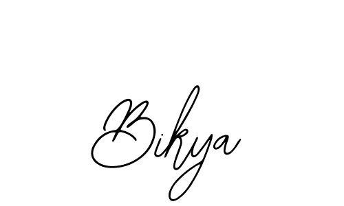 if you are searching for the best signature style for your name Bikya. so please give up your signature search. here we have designed multiple signature styles  using Bearetta-2O07w. Bikya signature style 12 images and pictures png