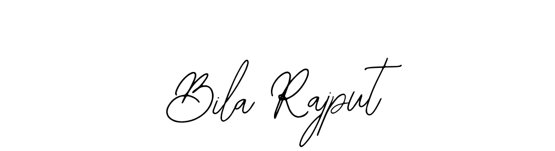 Design your own signature with our free online signature maker. With this signature software, you can create a handwritten (Bearetta-2O07w) signature for name Bila Rajput. Bila Rajput signature style 12 images and pictures png