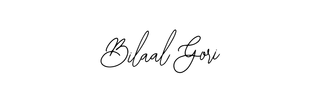 The best way (Bearetta-2O07w) to make a short signature is to pick only two or three words in your name. The name Bilaal Gori include a total of six letters. For converting this name. Bilaal Gori signature style 12 images and pictures png