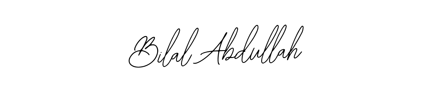 You should practise on your own different ways (Bearetta-2O07w) to write your name (Bilal Abdullah) in signature. don't let someone else do it for you. Bilal Abdullah signature style 12 images and pictures png