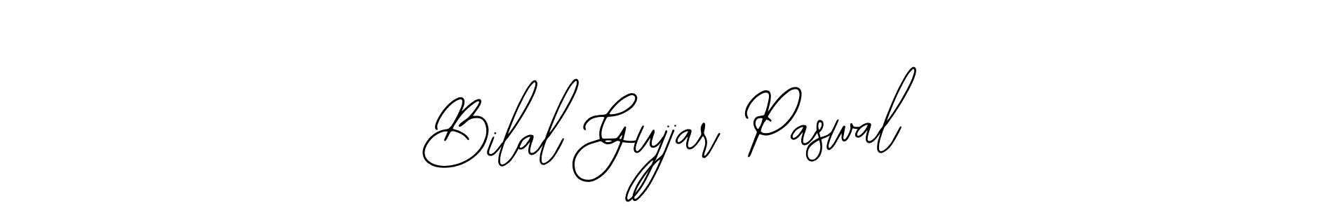 Bearetta-2O07w is a professional signature style that is perfect for those who want to add a touch of class to their signature. It is also a great choice for those who want to make their signature more unique. Get Bilal Gujjar Paswal name to fancy signature for free. Bilal Gujjar Paswal signature style 12 images and pictures png